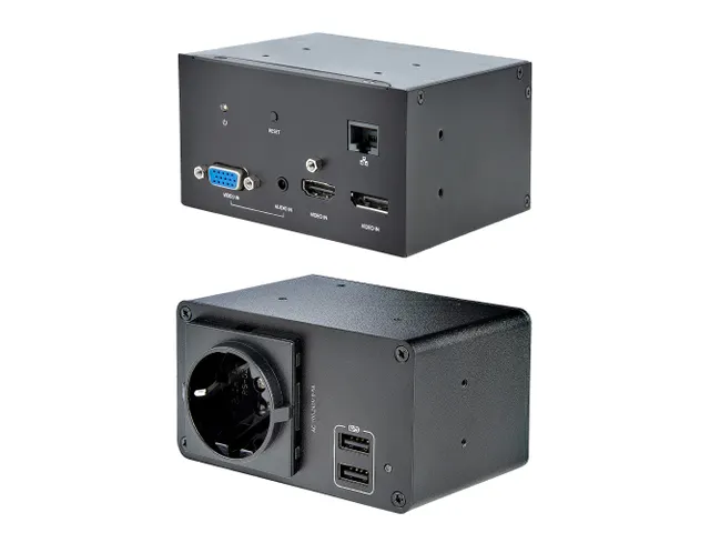 Vergadertafel aansluitdoos met A/V, stroommodules en kabelmanagement 4