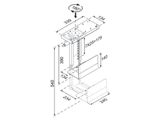 CPU houder D025 tot 20kg Zwart - 2