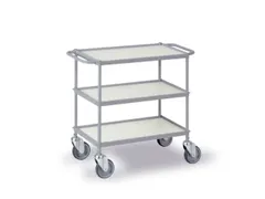 Universele Wagen 150kg 660x340mm 3 Etages Met Beugel Zilvergrijs