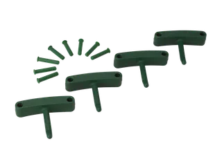 Hygiene 1016-2 Aanvulset haken groen, full colour, 4 haken/8 pin - 1