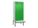 locker met bank,voor scheiding van kleding,HxBxD 2120x800x815mm,2vak