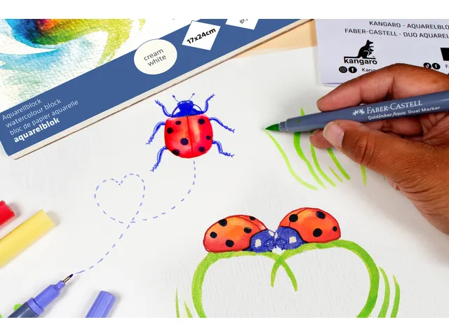 Workshoppakket Lieveheersbeestjes tekenen FC incl. toebehoren NL