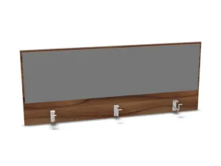 opzetpaneel bureau aanbouw achter NP-tiepolo nut BN8078-grijs 1400mm - 1