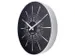 Stille wandklok - 40cm- Zwart - Metaal -NeXtime "Excentric"