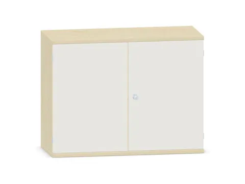 kantoorkast,HxBxD 770x1000x430mm,decor romp esdoorn,decor front wit