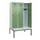locker met bank,HxBxD 2120x1200x815mm,3vak,vak B 400mm,draaigrendel