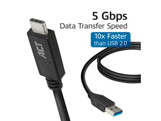 Kabel ACT USB A 3.2 naar USB-C 2 meter - 7