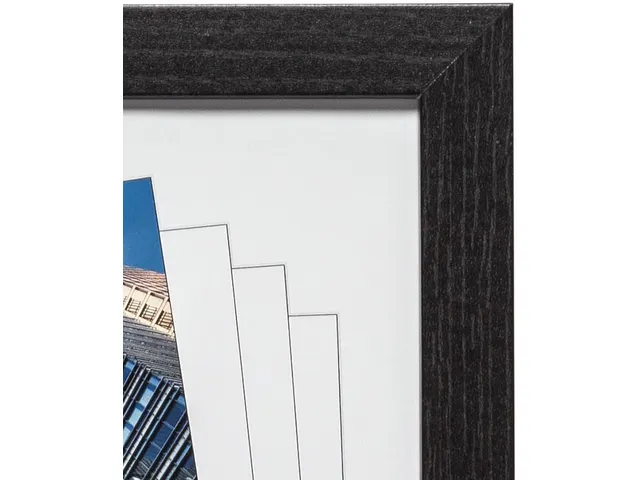 Hampton fotokader Oxford, in 2 cm MDF, zwart, A4