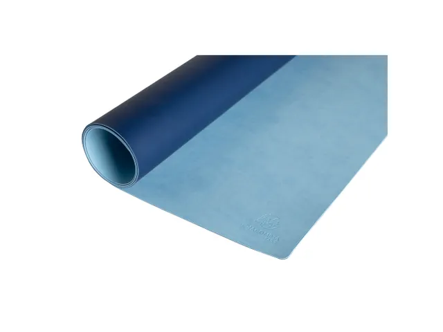 Onderlegger PU 43x90 donkerblw/lichtblw