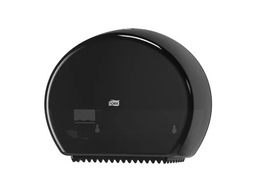 Tork 555008 T2 Mini Jumbo Toiletpapier Dispenser Elevation Zwart