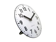 Tafelklok Nextime Duomo Mini 20 cm wit gebolde glazen lens