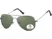 Zonnebril Montana met groen G15 gepolariseerd glas staalkleurig