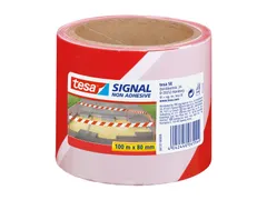 Waarschuwings- en markeerlint tesa Signal 100mx80mm rood-wit