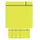 Magneet scrum 75x75mm geel 5 stuks
