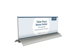 Tafelnaambord Europel 105x297mm acryl aluminium