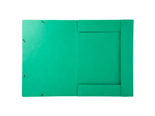 Elastomap met 3 kleppen glanskarton 600gm² - A3-Groen