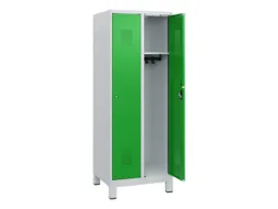 schoollocker,HxBxD 1630x600x500mm,2vak,vak B 300mm,cil.-slot,voeten
