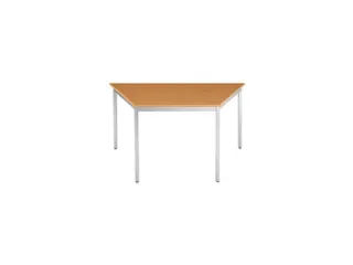 Tafel Trapeziumvormig 140x70 Cm Frame Aluminium Blad Kersenhout - 2