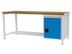 werkbank,HxBxD 959x2000x750mm,multiplexblad,draagverm. 1000kg,4-voeten