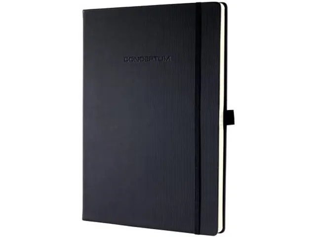 Carnet de note Sigel Conceptum Pure hardcover A4, noir, pointillé