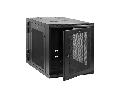 12U 4-Post Wandrack 19 Inch met Schap en Slot Wandmonteerbaar
