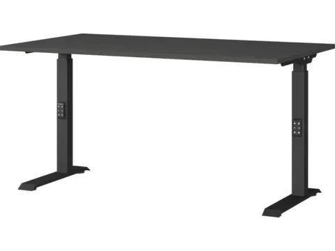 In hoogte verstelbaar bureau,HxBxD 680-910x1400x800mm,blad grafiet