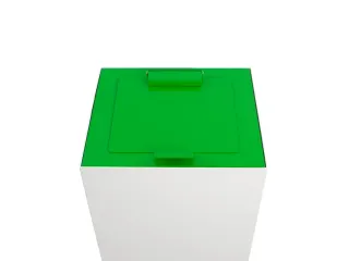 V-Part Top met klepdeksel voor Modulaire Afvalbak 85 en 90 L Groen - 1
