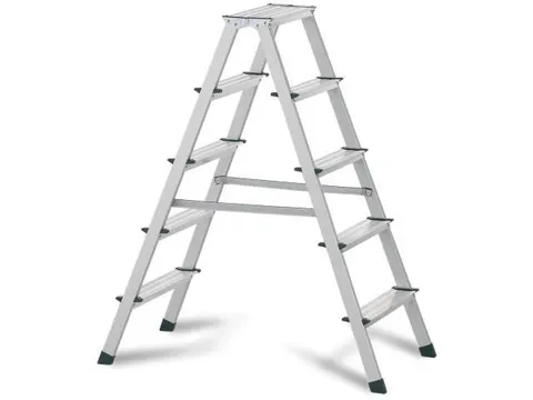 Escabeau aluminium profondeur marches 8cm hauteur plateforme 1 20m