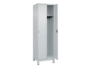 locker,HxBxD 1950x600x500mm,2vak,vak B 300mm,cil.-slot,voeten - 2