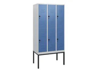 dubbeldekse locker,HxBxD 1950x900x500mm,3x2vak.,vak B 300mm - 1