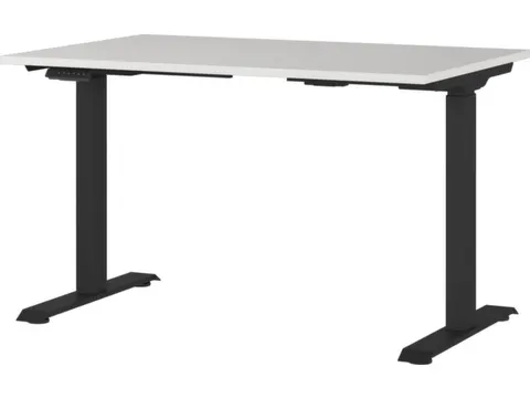 Elektrisch ihv bureau,HxBxD 720-1200x1200x800mm,blad lichtgrijs