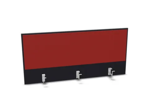 opzetpaneel,v. bureau,aanbouw achter,B 1200mm,CC-zwart,BN4011-rood