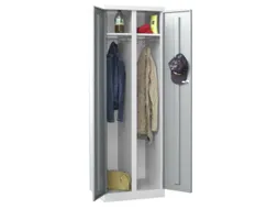 kleding-/wasgoedkast,HxBxD 1800x600x500mm,RAL7035,front RAL3000