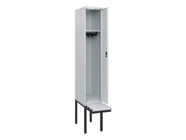 locker met bank,HxBxD 1950x300x815mm,1vak,vak B 300mm,cilinderslot