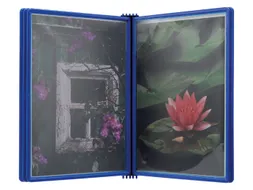 Wandelement Djois Flex-O-Frame A4 met 5 tassen blauw