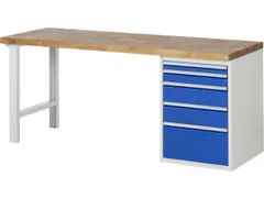 werkbank,HxBxD 890x2000x700mm,beukblad,draagverm. 750kg