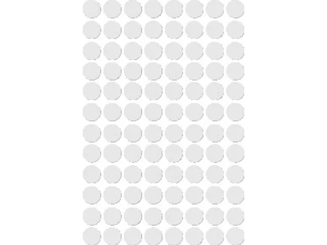 Apli Ronde Etiketten Ø8mm Wit