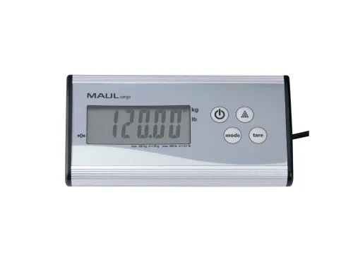 Pakketweger MAUL Cargo 120kg metalen plateau 27x27cm +9V batterij zilv