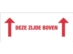 Etiket Deze Zijde Boven 150x60mm rol 500 stuks