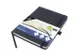 Carnet Kangaro A5 carreaux 5mm PU HC noir