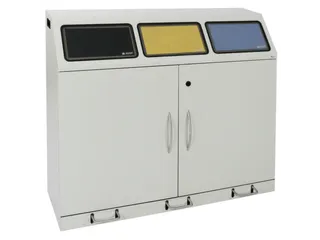 afvalverzamelstation,3x70l,HxBxD 1000x1180x380mm - 1