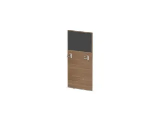 baliepaneel,v. bureau,aanbouw links,B 600mm,NT-cherry,BN8010-antraciet - 1