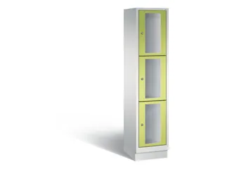 Lockerkast 1800x420x500mm 1x3 vakken Cilinderslot, Sokkel, RDS1108060 - 2