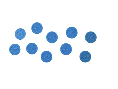 Magneet Nobo 24mm blauw 10 stuks