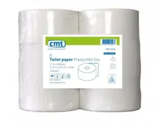 Toiletpapier Maxi Jumbo Eco Cel 2-laags 300m Wit pak 6rol