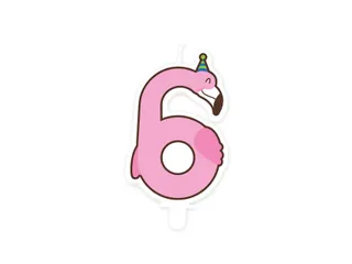 Jungle candle 6 Flamingo - 2