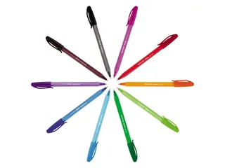 Balpen PaperMate Inkjoy 100 fijn blauw - 8