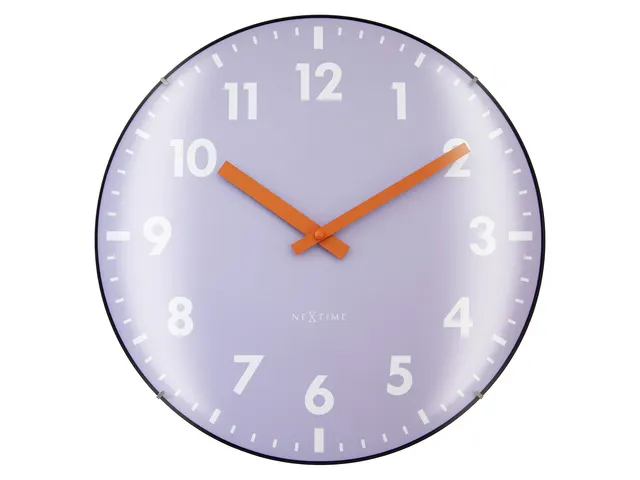 Wandklok NeXtime Duomo 35cm lavendel