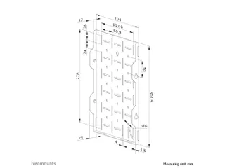Neomounts LEVEL AWL05-750BL AV hardware opbergrek - max 10 kg - geschi - 7