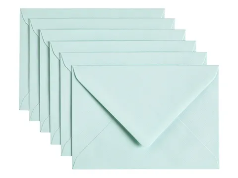 Envelop Papicolor C6 114x162mm Zeegroen Gegomd